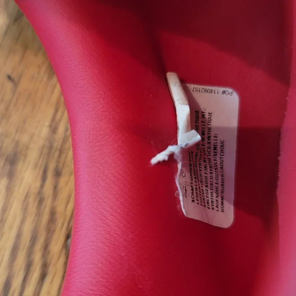 NWOT Adidas Stan Smith Red Genuine Leather Sneakers Gym Kicks Shoes Size 12 - Picture 12 of 14